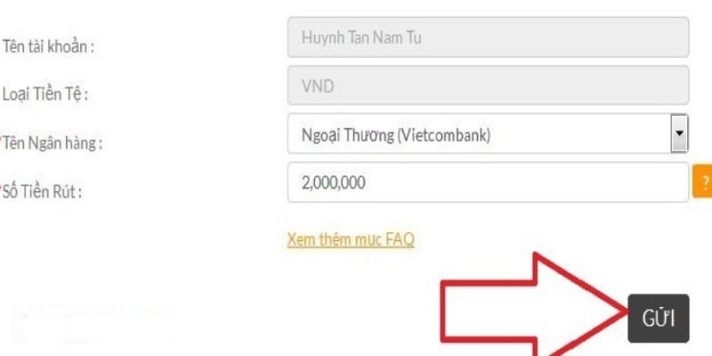 Hướng dẫn rút tiền 88Bet về ngân hàng 